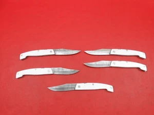 Random Pattern 5Pcs Damascus Friction Folder knife Resin Handle With Sheath A08 - Picture 1 of 10