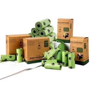 Dog Puppy Pets Strong Poo Bags Poop Waste Refill Roll Lavender Scented 240 count - Picture 1 of 12