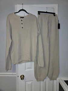 Art Of Rhetoric Unique Men’s 2 Piece Set Knit Sweater Button & Jogger Bottom NWT - Picture 1 of 19