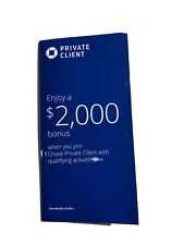 Chase Bank Private Client $2000 Bonus Code w/ Qualifying Activities Exp 4/20/22