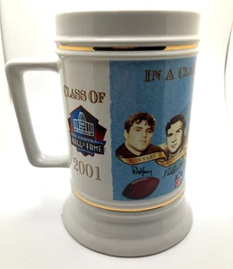 Taza de coleccionista Lynn Swann de cerámica del Salón de la Fama del Fútbol Americano Profesional NFL 2001 - Imagen 1 de 7