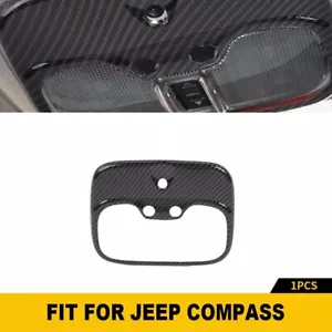 Carbon Front Top Reading Light Sunglasses Cover For Jeep Patriot Compass 2011-16 - Picture 1 of 11