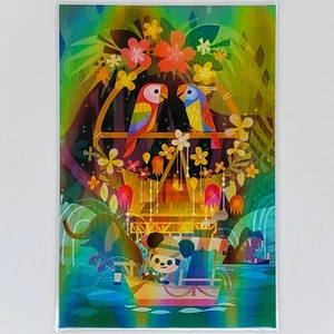 Joey Chou Disney Postcard Mickey Disneyland Magic Kingdom Adventureland - Picture 1 of 2