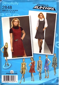 Simplicity 2848 ~ Misses/Petite Pullover ~ gerader/Plissee oder ausgestellter Pullover ~ 12-20 - Bild 1 von 5