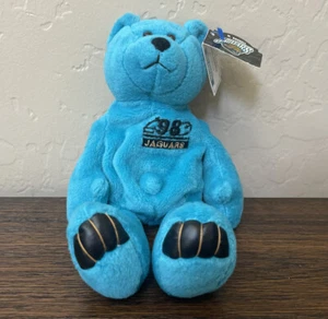 Mark Brunell # 8 Jaguars 1998 Limited Treasures Premium NFL Pro Bear beanie baby - Picture 1 of 4