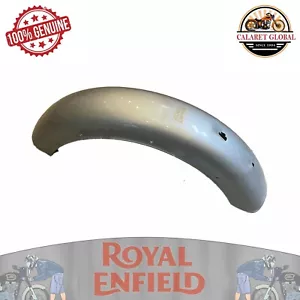 Royal Enfield rear mud complete silver w/sticker bvi for classic 350 850100 - Picture 1 of 4