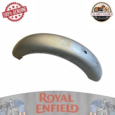Royal Enfield rear mud complete silver w/sticker bvi for classic 350 850100 - Image 1 of 4
