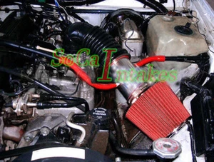 Red Air Intake Kit & Filter For  88-96 Jeep Cherokee Laredo Country Classic 4.0L - Bild 1 von 1