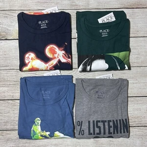 Boys Lot Of Graphic T-shirts Size 16. NWT! 4 Shirts, Sports & Video Game Theme - Picture 1 of 13