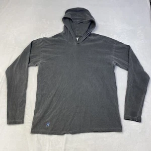 Mugsy Jeans Men's Large Faded Gray Hooded Shirt Cotton Pullover Casual - Picture 1 of 10