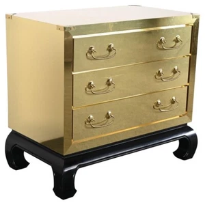 Brass Clad Chest in the manner of Sarreid, LTD, 1980s - Picture 1 of 12