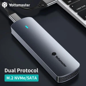 Adaptateur M.2 NGFF NVMe SATA USB C 3.2 GEN 2 boîtier SSD externe étui - Photo 1/18