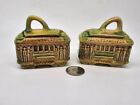 Vintage San Francisco Trolley Cars Salt And Pepper Shakers - Made In Japan