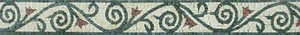 Spiral Vine Tile Art Border Skirting Pool Garden Home Marble Mosaic - Picture 1 of 1