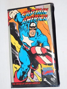 Vintage Origin of Captain America Marvel Comics 1985 VHS/VCR Tape - Picture 1 of 11