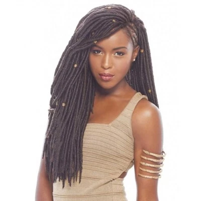 Janet Collection Synthetic Crochet Braiding Hair MONO MAMBO FAUX LOCS 18" - Image 1 of 2