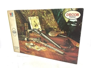 Vintage 1972 DECOR Milton Bradley 1500 Pc Puzzle New  Rare SEALED Box # OX - Picture 1 of 3