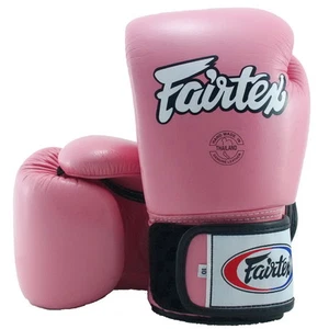 FAIRTEX BGV1 TIGHT FIT PINK MUAY THAI KICK BOXING MMA K1 GLOVES 8 10 12 14 16 OZ - Picture 1 of 4