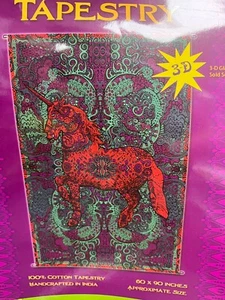 Sunshine Joy 3D Art Tapestry Handcrafted 60" x 90" - Picture 1 of 14