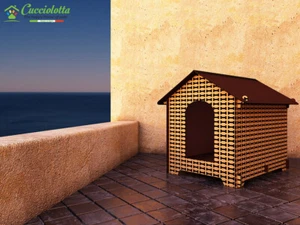 HUNDEBETT OUTDOOR XL STRAPAZIERFÄHIG ROBUST BISSFEST WASCHBAR LAMINIERT HPL BONES - Bild 1 von 2