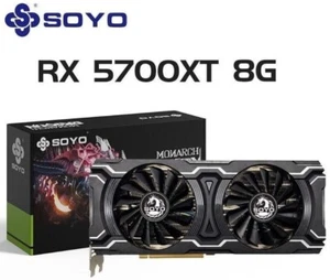SOYO Radeon RX 5700 XT 8GB GDDR6 Tarjeta Gráfica Gaming Nueva en Caja - Imagen 1 de 6