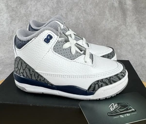 Nike Air Jordan 3 Retro Midnight Navy Weiß Kinder Schuhe DM0968-140 Kleinkind Größe 7C - Bild 1 von 9