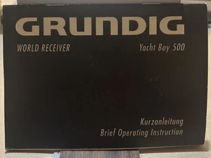Instrukcje obsługi Grundig do radia i odbiornika krótkofalowego, wiele języków - Zdjęcie 1 z 10
