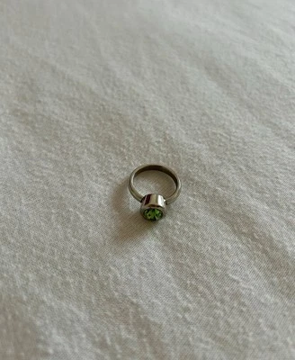 Energetix Magnetschmuck Ring silber grün 16 - Bild 1 von 3