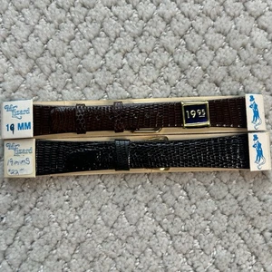 (2) NOS USWC “Mr. Lizard” Genuine Lizard Watch Band Made In USA - Picture 1 of 19