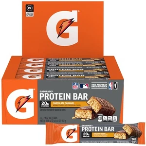 	Gatorade Whey Protein Bars Chocolate Caramel 12 Count	 - Picture 1 of 5