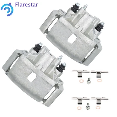Pair Rear Brake Calipers with Bracket for Dodge Durango 2004-2009 Ram 1500 11-18 - Image 1 of 4
