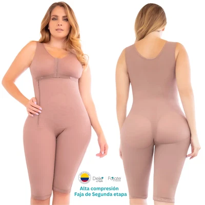 Faja Colombiana Completa a la rodilla de alta compresión postoperatoria fajate - Image 1 of 4