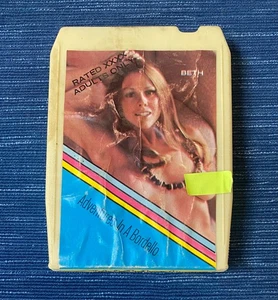 Vintage Untested 1970's Adventures In A Bordello 8 Track Tape Beth XXX ERO 6924 - Imagen 1 de 2