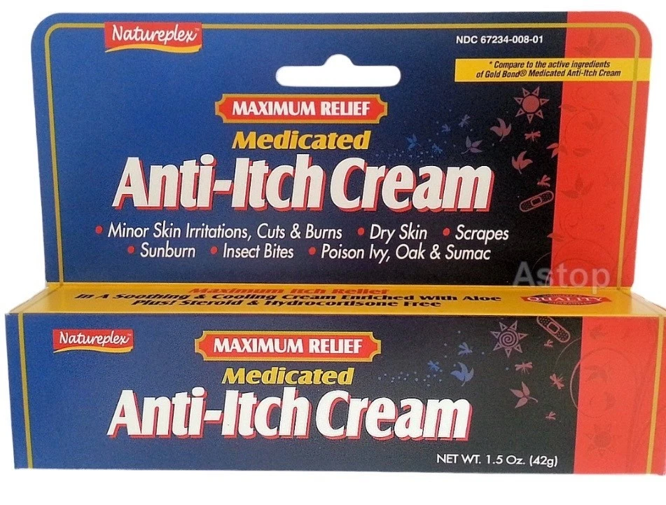 Creme anti-coceira medicado Natureplex, pacote com 2, 1,5 oz cada alívio calmante máximo - Imagem 1 de 1