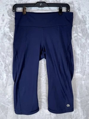 Leggings Gap Fit tiro alto para mujer talla mediana azul recortados yoga gimnasio atletismo Foto 1 de 4