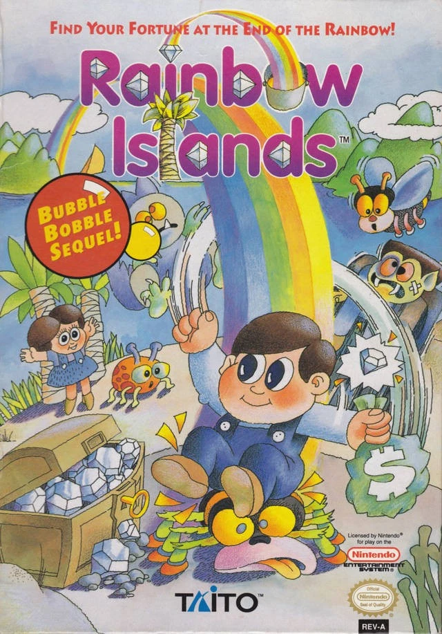 Rainbow Islands NES 1991 Authentic Cartridge  - Image 1 of 4
