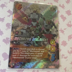 Mechazoid Onslaught 148/186 UR Ultra Rare UniVersus Teenage Mutant Ninja Turtles - Picture 1 of 3