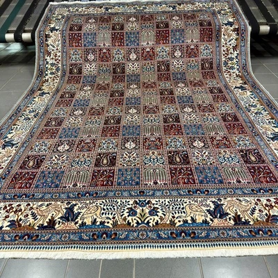 Perserteppich Handgeknüpft Moud mit Seide 250 x 344 cm ( frisch gewaschen ) - Bild 1 von 4