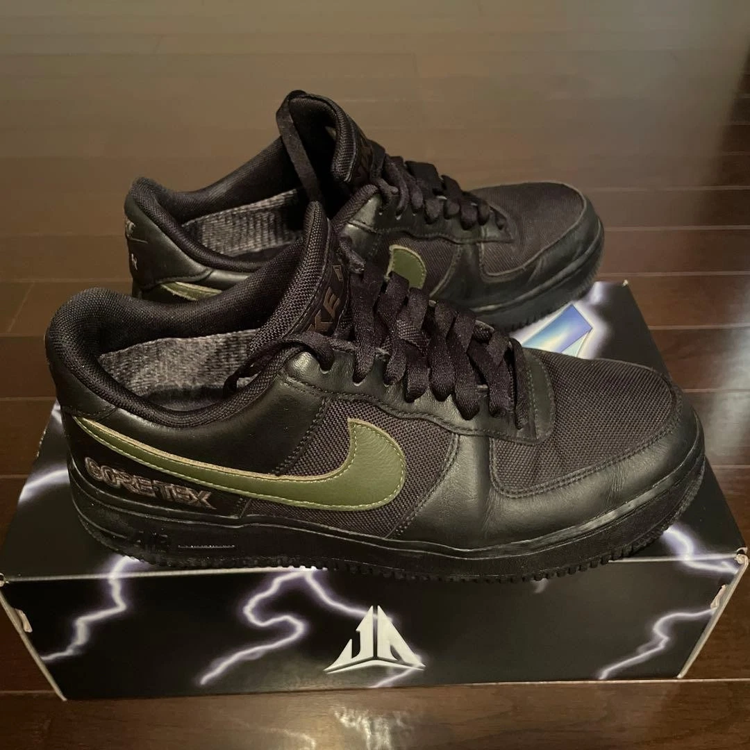 Nike Air Force 1 GORE-TEX Low Black Cargo Khaki | eBay