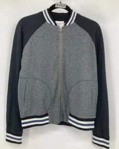 Rip Curl Heritage Varsity Raglan Jacket Size Medium M Black Gray Women New B51 - Picture 1 of 8