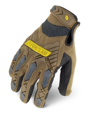 IronClad IEX-PIG Impact Gloves Brown Touchscreen - Select Size - Image 1 of 3