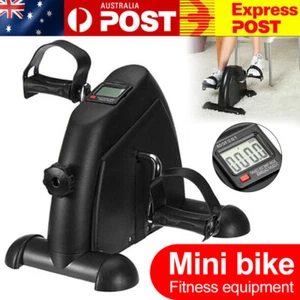 Mini Exercise Bike Pedal Exerciser Foot Cycle Under Desk Arm Leg Peddler - Picture 1 of 10