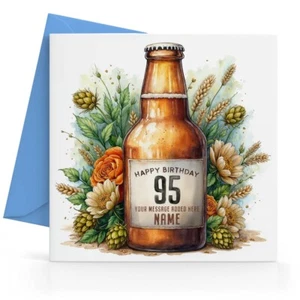Personalised 95th Birthday Card Male Friend Brother Dad Husband Grandad Uncle - Picture 1 of 9
