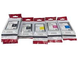 Lot x6 Canon PFI-107BK /MBK/C/Y/M NEW SEALED Ink Tanks for iPF670 /680/685 ETC - Picture 1 of 2