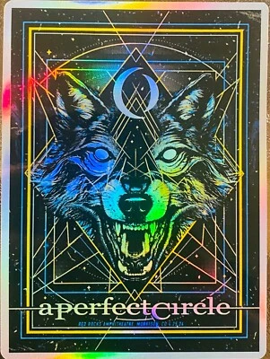 A PERFECT CIRCLE STICKER/POSTER RED ROCKS FOIL SESSANTA PRIMUS PUSCIFER 4-25-24 - Image 1 of 4