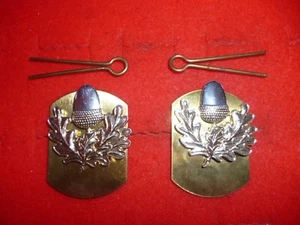 THE CHESHIRE REGIMENT PAIR ANODISED ALUMINIUM COLLAR BADGES. - Picture 1 of 3