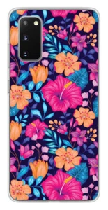 Coque en silicone imprimée compatible Samsung Galaxy S20 Fleurs Exotiques - Photo 1 sur 3