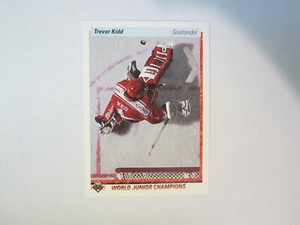 1990-91 Upper Deck # 463 Trevor Kidd Card (B7) Calgary Flames
