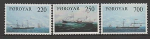 FAROE ISLANDS 1983 Old Cargo Liners Set of 3 MNH $2.20 - Picture 1 of 1