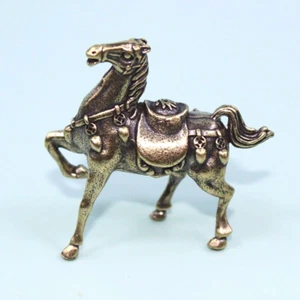 Brass Horse Figurine Statue Animal Figurines Toys House Desktop Decoration - Picture 1 of 4